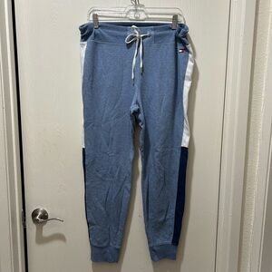 Blue White and Navy Jogger Pants
